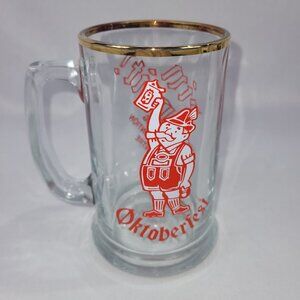Oktoberfest Winnipeg MB Convention Center Vintage Glass Beer Mug 1980s